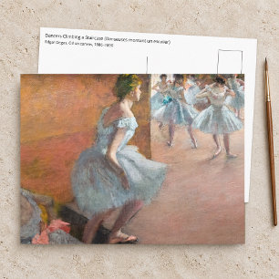 Edgar Degas - Dansers die een trap beklimmen Briefkaart