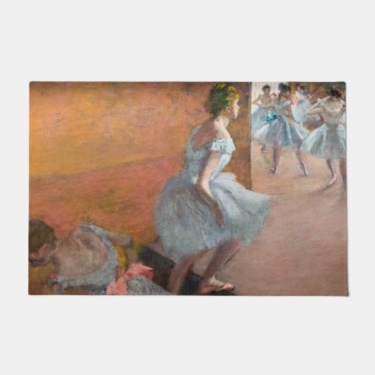 Edgar Degas - dansers die een trap beklimmen Deurmat (Voorkant)