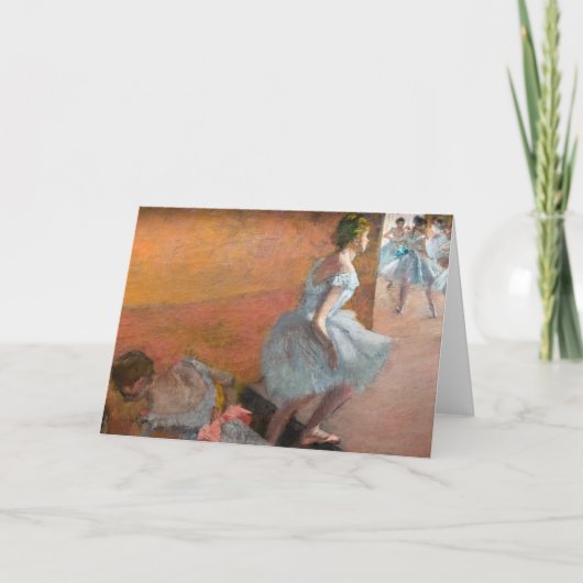 Edgar Degas - dansers die een trap beklimmen Kaart (Voorkant)