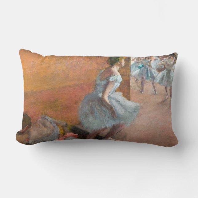 Edgar Degas - dansers die een trap beklimmen Kussen (Voorkant)
