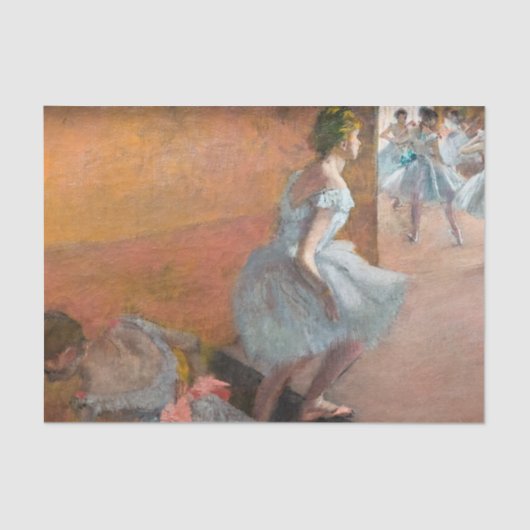 Edgar Degas - dansers die een trap beklimmen Tissuepapier (Voorkant)