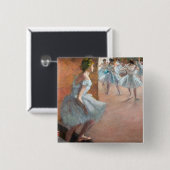 Edgar Degas - dansers die een trap beklimmen Vierkante Button 5,1 Cm (Voorkant /achterkant)