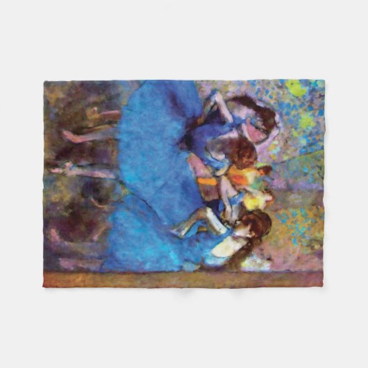 Edgar Degas - dansers in blauw - balletdanslang Fleece Deken (Voorkant (Horizontaal))