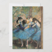 Edgar Degas - dansers in blauw Bedankkaart (Voorkant)