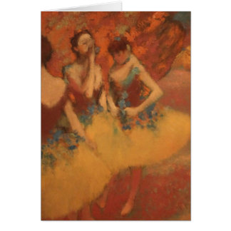 Edgar Degas | dansers in gele rokken