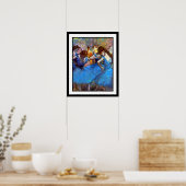 Edgar Degas - Dansers in het Blauw - Ballet Dansli Poster (Keuken)