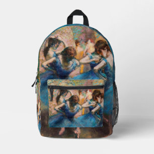 Edgar Degas - Dansers in het blauw Bedrukte Rugzak