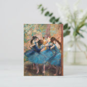 Edgar Degas - Dansers in het blauw Briefkaart (Staand voorkant)