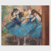 Edgar Degas - Dansers in het blauw Cadeaupapier (Vlak)