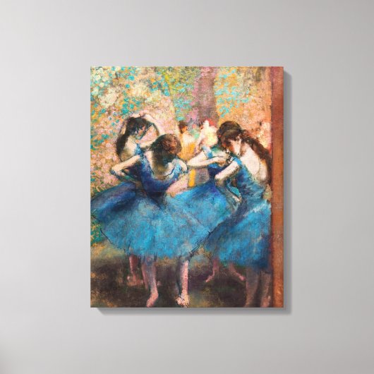 Edgar Degas - Dansers in het blauw Canvas Afdruk (Voorkant)