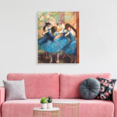 Edgar Degas - Dansers in het blauw Canvas Afdruk (Insitu (Woonkamer))