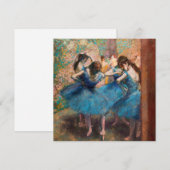 Edgar Degas - Dansers in het blauw Kaart (Voorkant / Achterkant)