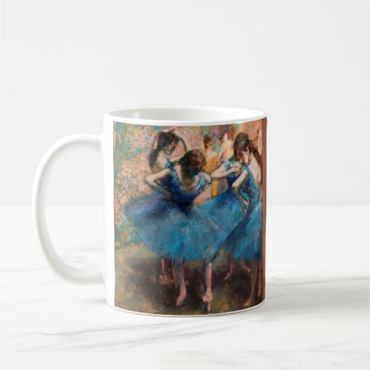 Edgar Degas - Dansers in het blauw Koffiemok (Links)