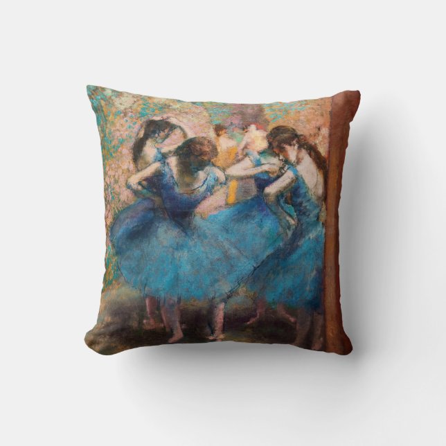 Edgar Degas - Dansers in het blauw Kussen (Voorkant)