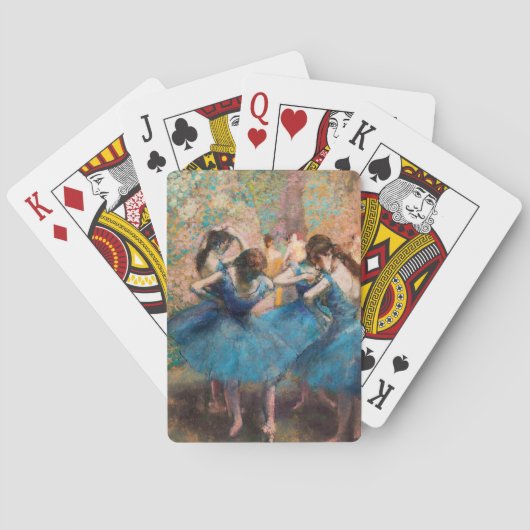 Edgar Degas - Dansers in het blauw Pokerkaarten (Achterkant)