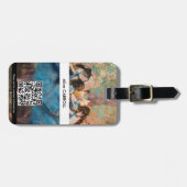 Edgar Degas - Dansers in het blauw - QR Code Bagagelabel (Voorkant horizontaal)