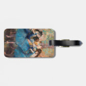 Edgar Degas - Dansers in het blauw - QR Code Bagagelabel (Achterkant horizontaal)