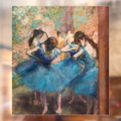 Edgar Degas - Dansers in het blauw Raamsticker (Vel 2)