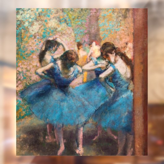 Edgar Degas - Dansers in het blauw Raamsticker (Vel 2)