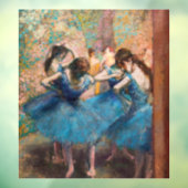 Edgar Degas - Dansers in het blauw Raamsticker (Vel 3)