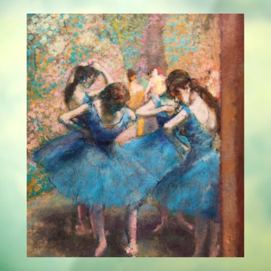 Edgar Degas - Dansers in het blauw Raamsticker (Vel 3)