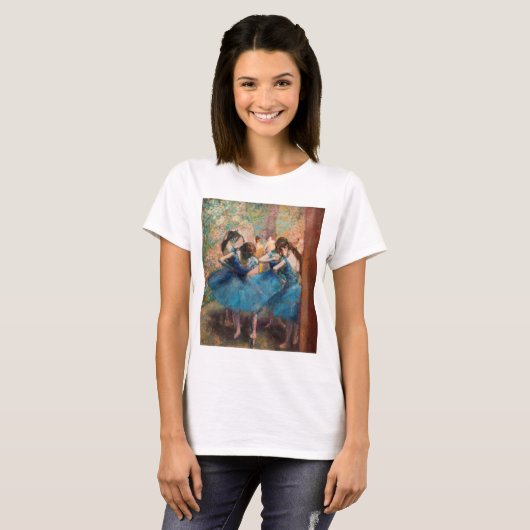 Edgar Degas - Dansers in het blauw T-shirt (Voorkant volledig)