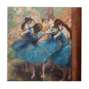 Edgar Degas - Dansers in het blauw Tegeltje