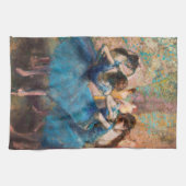 Edgar Degas - Dansers in het blauw Theedoek (Horizontaal)