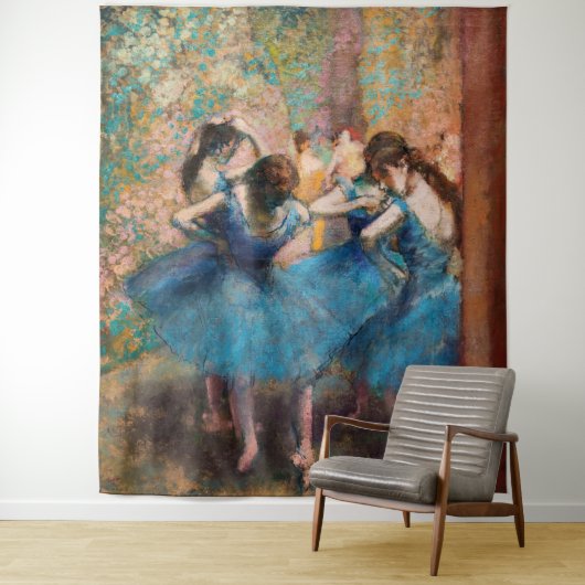 Edgar Degas - Dansers in het blauw Wandkleed (In situ)