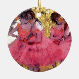 Edgar Degas - Dansers in Roze - Ballet Dansliefheb Keramisch Ornament