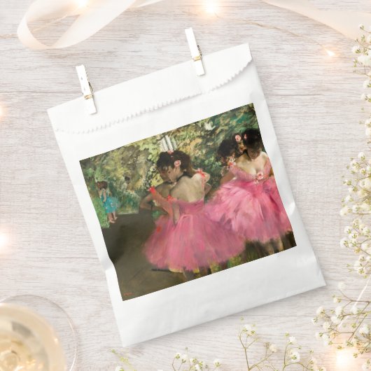 Edgar Degas - dansers in roze Bedankzakje (Geknipt)