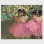 Edgar Degas - dansers in roze Cadeaupapier (Vlak)
