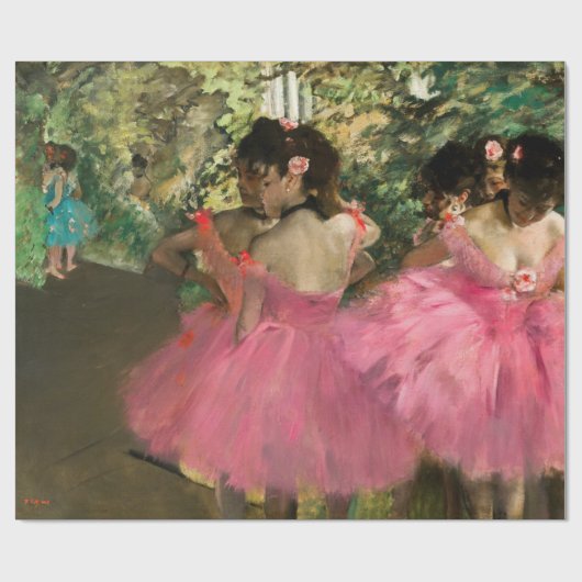 Edgar Degas - Dansers in roze Cadeaupapier (Vlak)