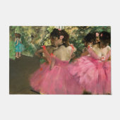 Edgar Degas - dansers in roze Deurmat (Voorkant)