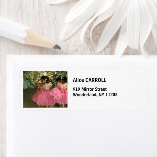 Edgar Degas - dansers in roze Etiket (Insitu)