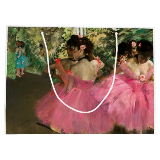 Edgar Degas - dansers in roze Groot Cadeauzakje (Achterkant)