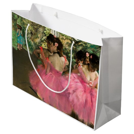 Edgar Degas - dansers in roze Groot Cadeauzakje (Achterkant Gekanteld)