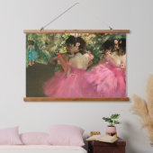 Edgar Degas - dansers in roze Hangend Wandkleed (Slaapkamer)
