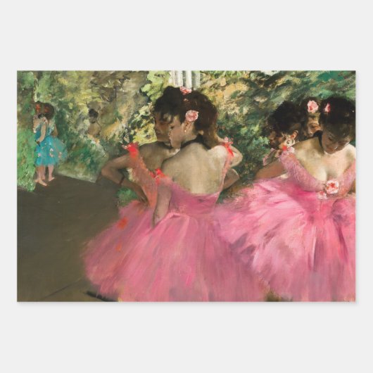 Edgar Degas - dansers in roze Inpakpapier Vel (Voorkant 3)