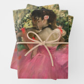 Edgar Degas - dansers in roze Inpakpapier Vel (In situ)