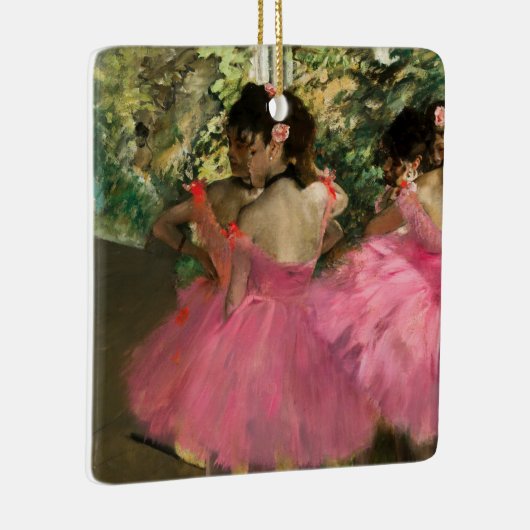 Edgar Degas - dansers in roze Keramisch Ornament (Rechts)