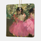 Edgar Degas - dansers in roze Keramisch Ornament (Links)