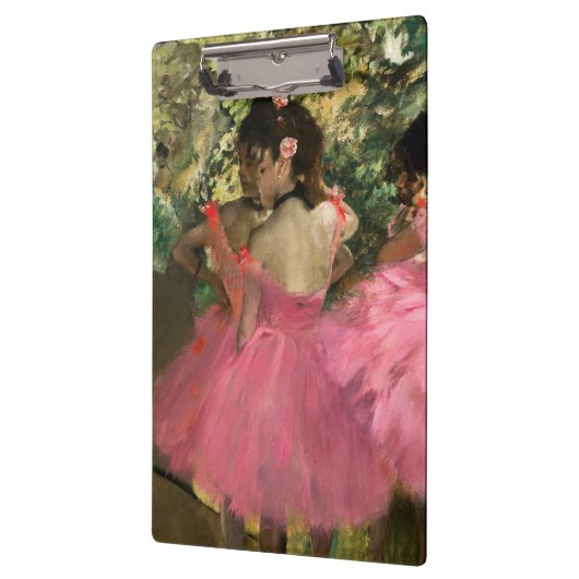 Edgar Degas - dansers in roze Klembord (Links)