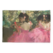 Edgar Degas - dansers in roze Kussensloop (Achterkant)