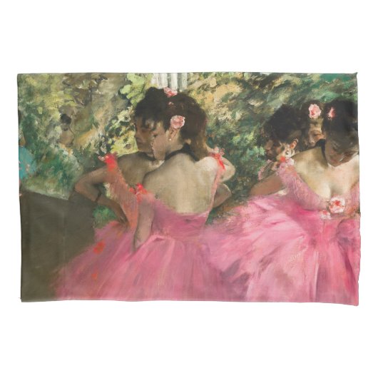 Edgar Degas - dansers in roze Kussensloop (Voorkant)