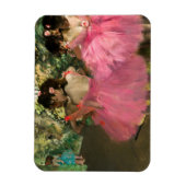 Edgar Degas - dansers in roze Magneet (Verticaal)