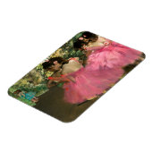 Edgar Degas - dansers in roze Magneet (Linkerzijde)