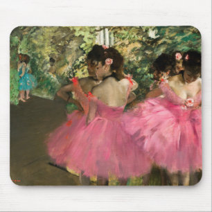Edgar Degas - dansers in roze Muismat