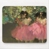 Edgar Degas - dansers in roze Muismat (Voorkant)