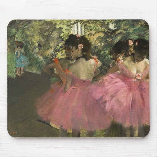 Edgar Degas - dansers in roze Muismat (Voorkant)